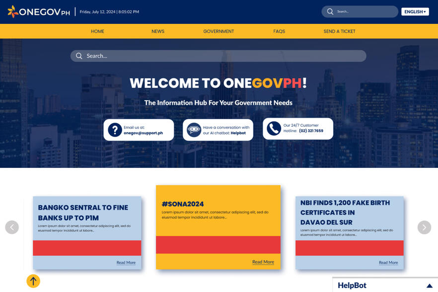 OneGovPH - UI/UX proposal to improve the govph website