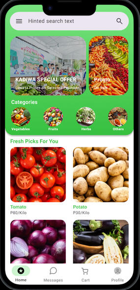 DigiFarm - a mobile application prototype to connect farmers and consumers with e-commerce-like design
